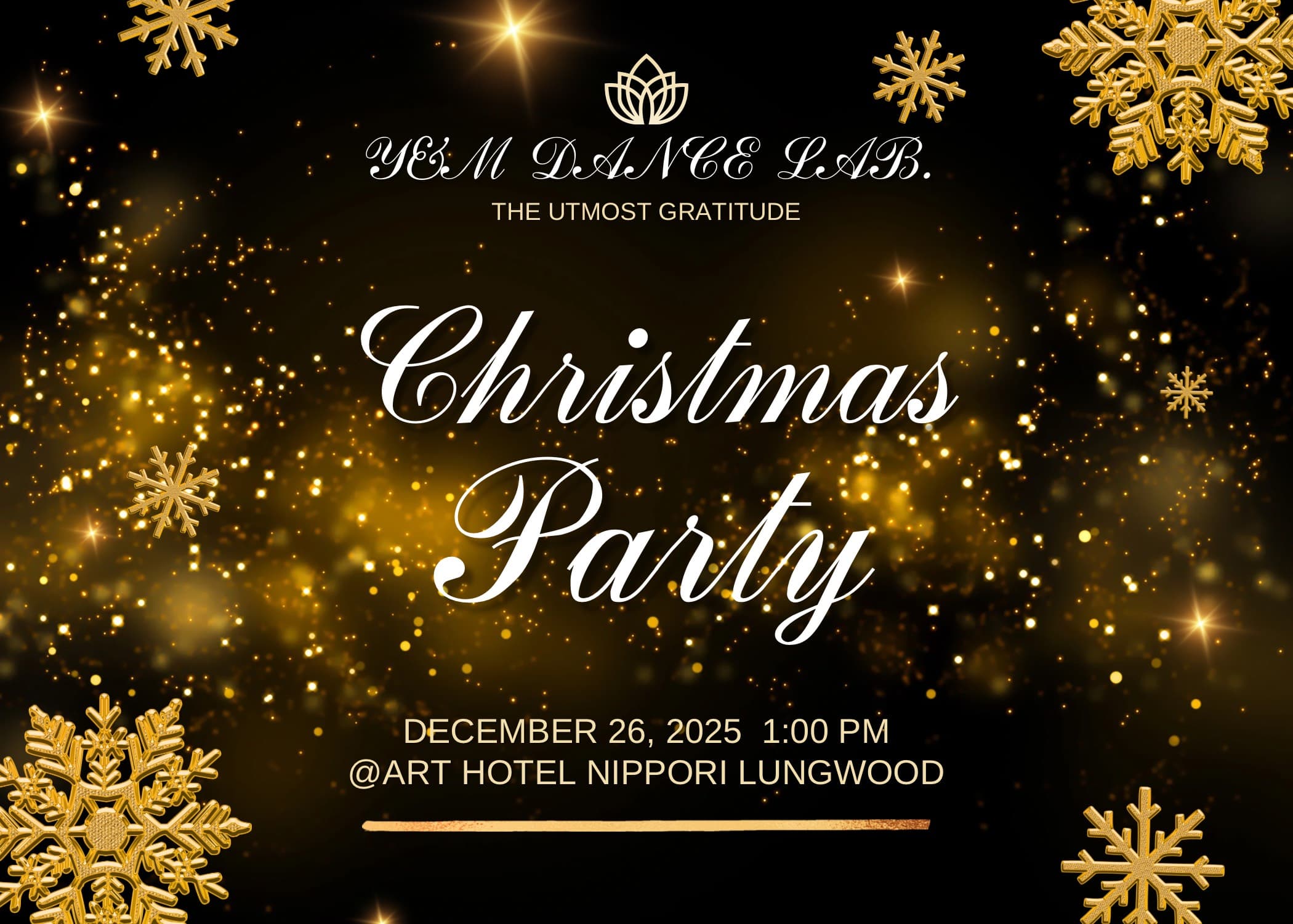 Y&M DANCE LAB. X'MAS PARTY